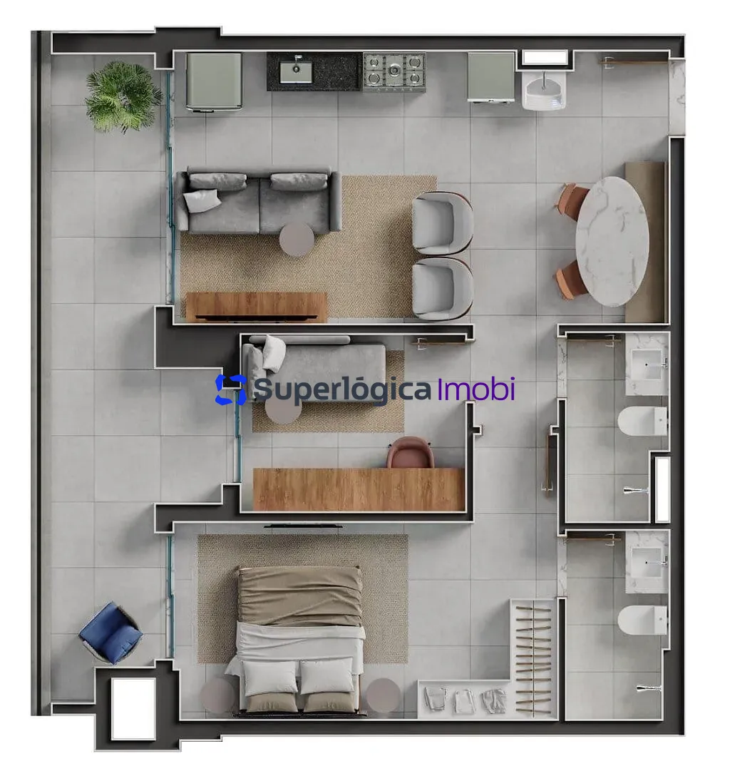 Apartamento, 3 quartos, 87 m² - Foto 79