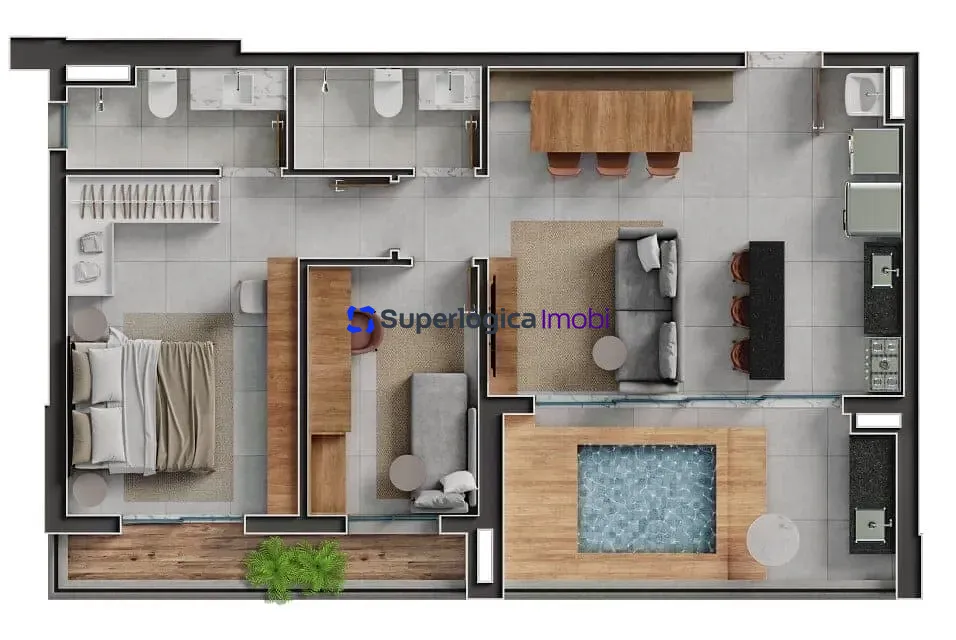 Apartamento, 3 quartos, 87 m² - Foto 87