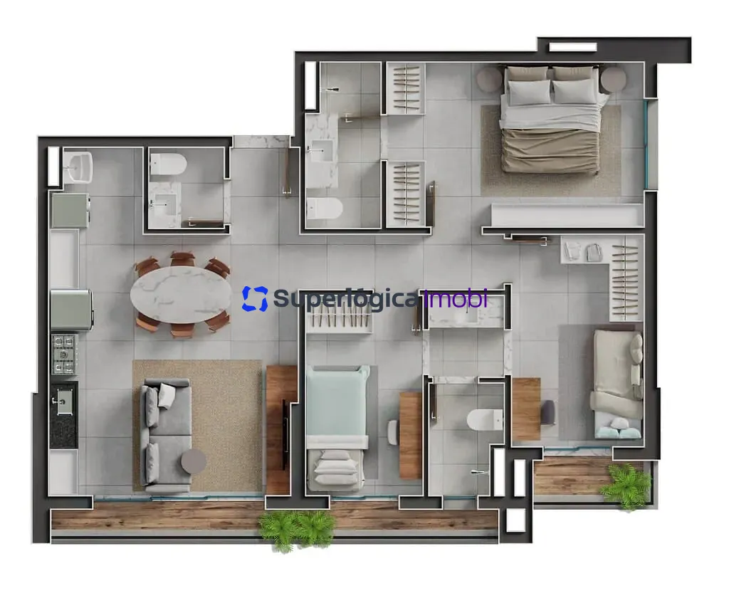 Apartamento, 3 quartos, 87 m² - Foto 94