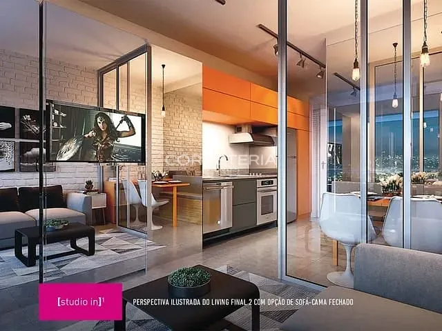 Studio 1 quarto e 1 banheiro, à venda, no bairro Moema em São Paulo