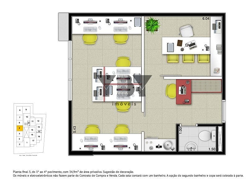 Conjunto Comercial-Sala à venda, 67m² - Foto 16