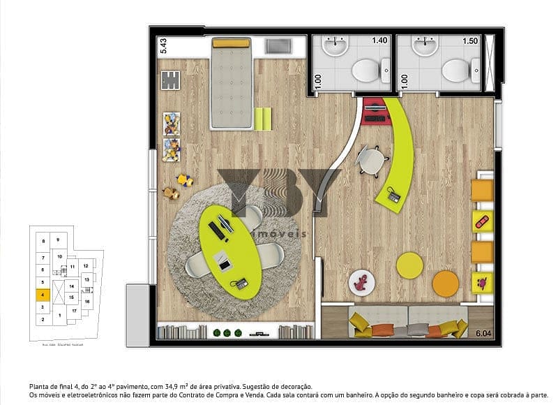 Conjunto Comercial-Sala à venda, 67m² - Foto 17