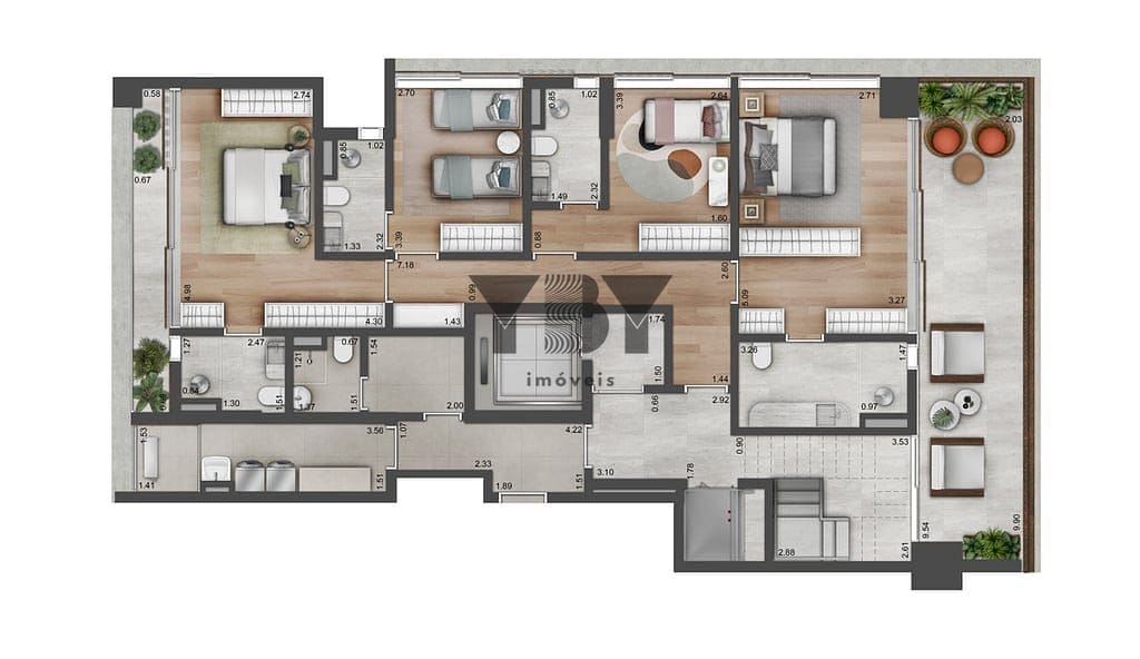 Cobertura, 4 quartos, 350 m² - Foto 47