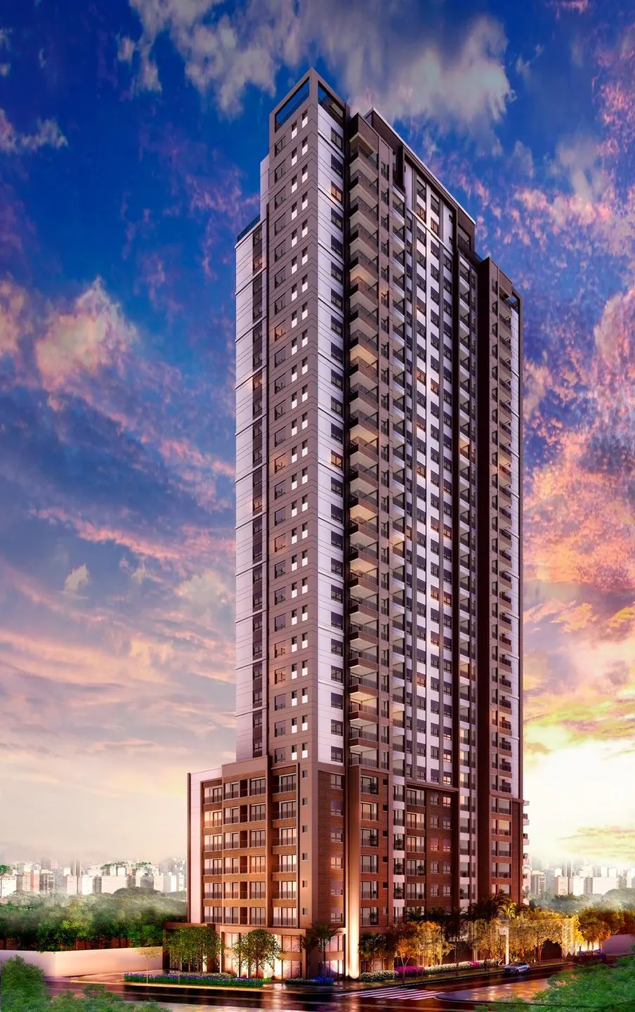 Apartamento à venda 2 Quartos 1 Suite 1 Vaga 70.05M² Brooklin Paulista São Paulo - SP | Ledge Brooklin - Residencial