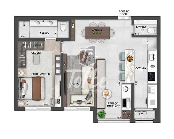 Apartamento, 2 quartos, 80 m² - Foto 11