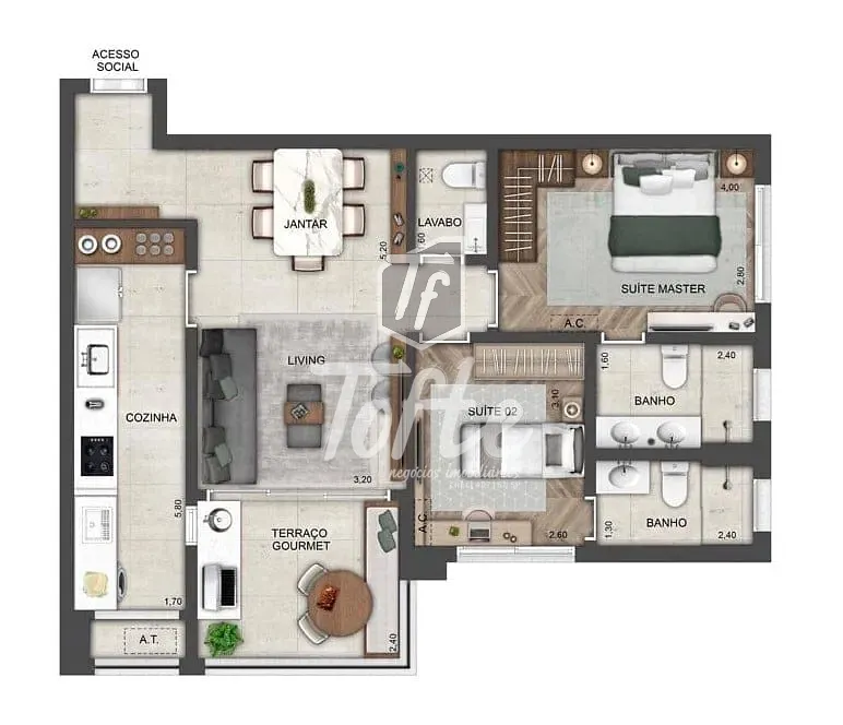 Apartamento, 2 quartos, 80 m² - Foto 12