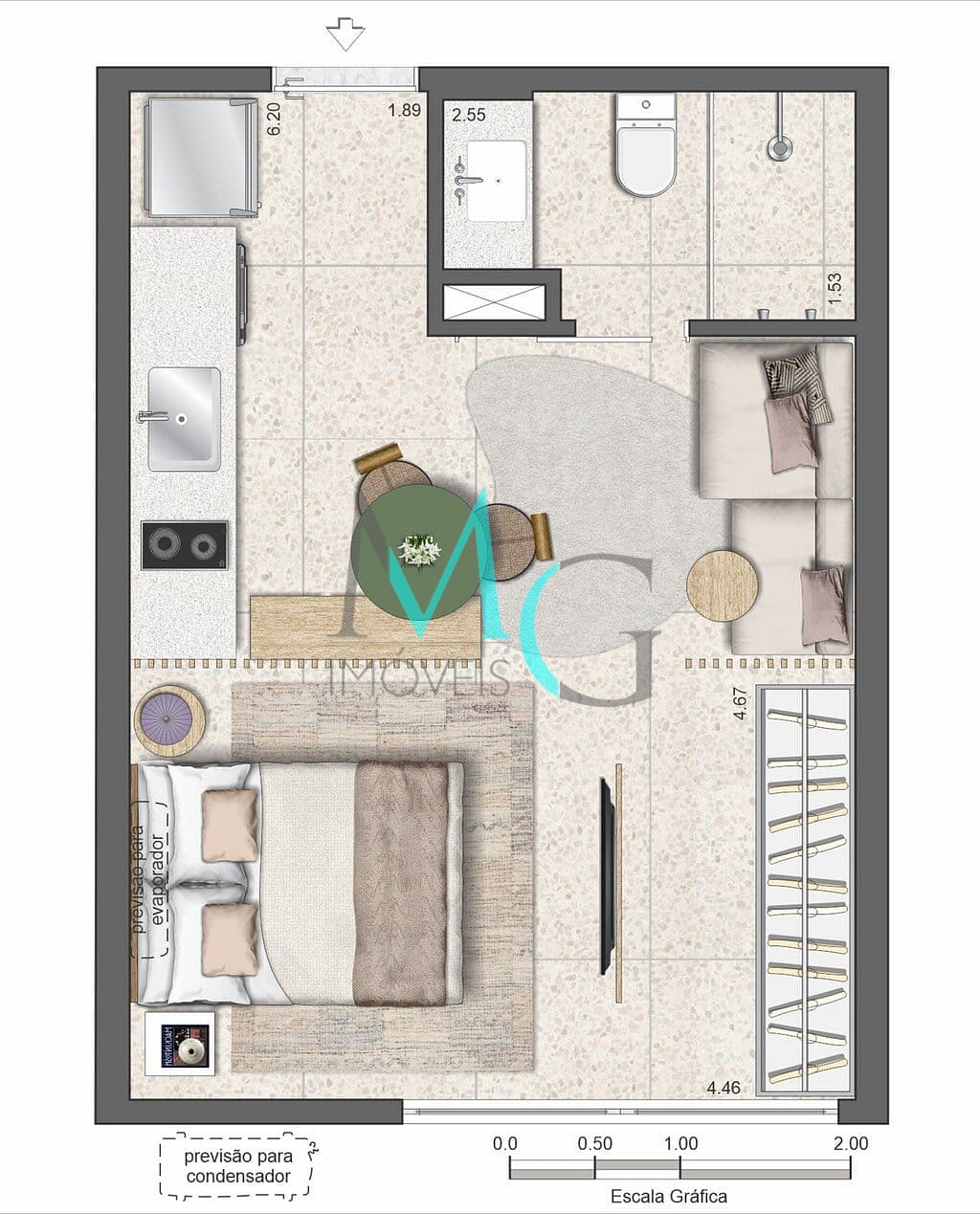 Apartamento, 1 quarto, 27 m² - Foto 20