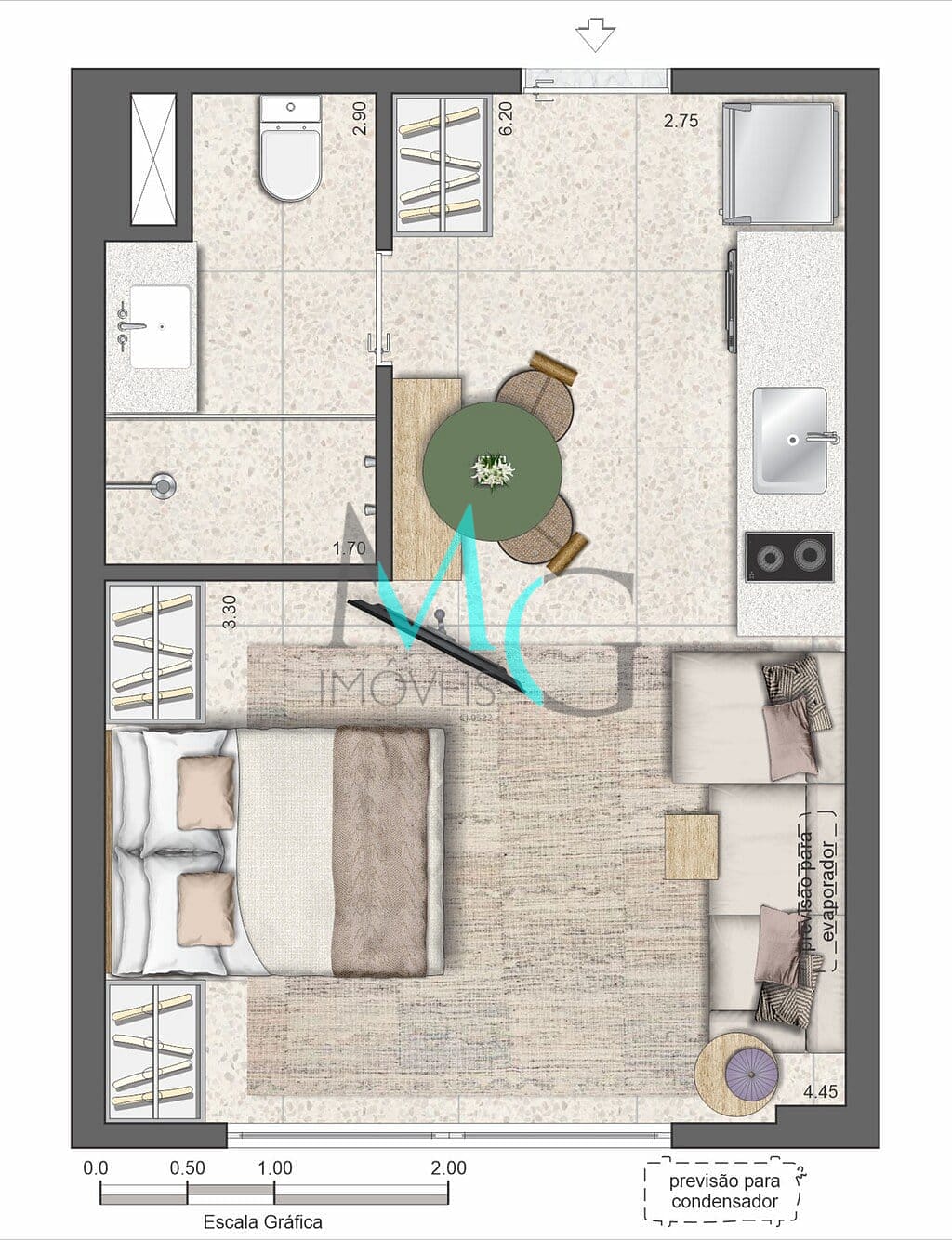 Apartamento, 1 quarto, 27 m² - Foto 21