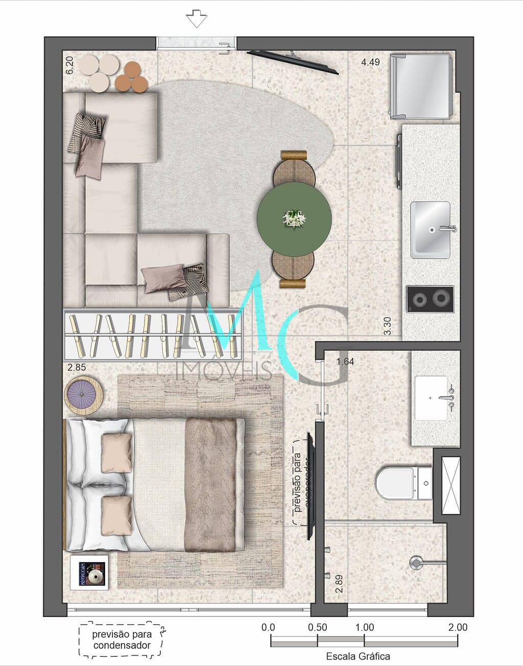 Apartamento, 1 quarto, 27 m² - Foto 22