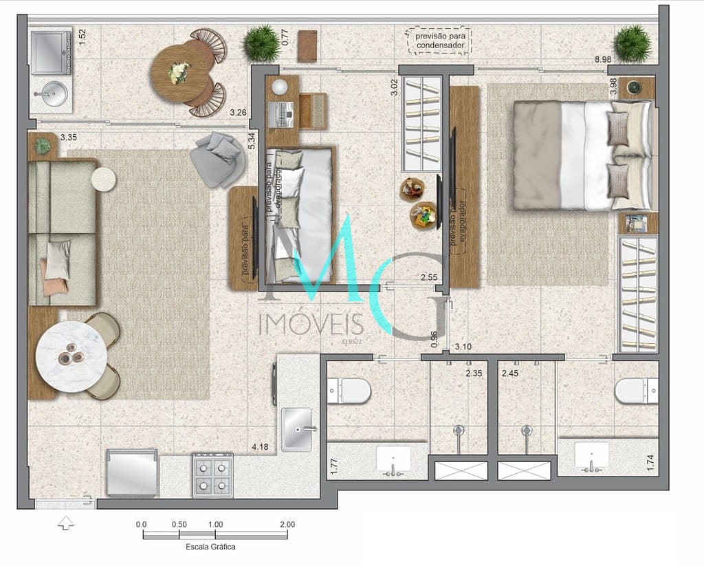 Apartamento, 1 quarto, 27 m² - Foto 30