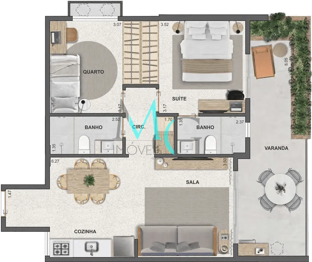 Apartamento, 1 quarto, 41 m² - Foto 23