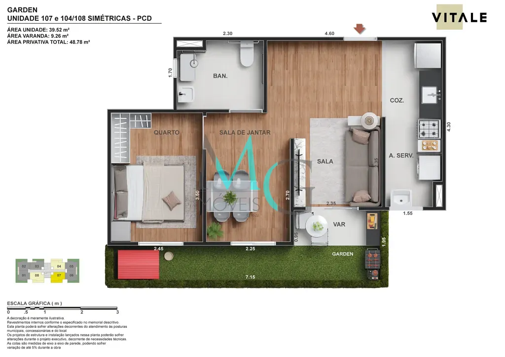 Apartamento, 2 quartos, 48 m² - Foto 10