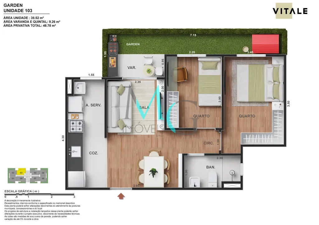 Apartamento, 2 quartos, 48 m² - Foto 11
