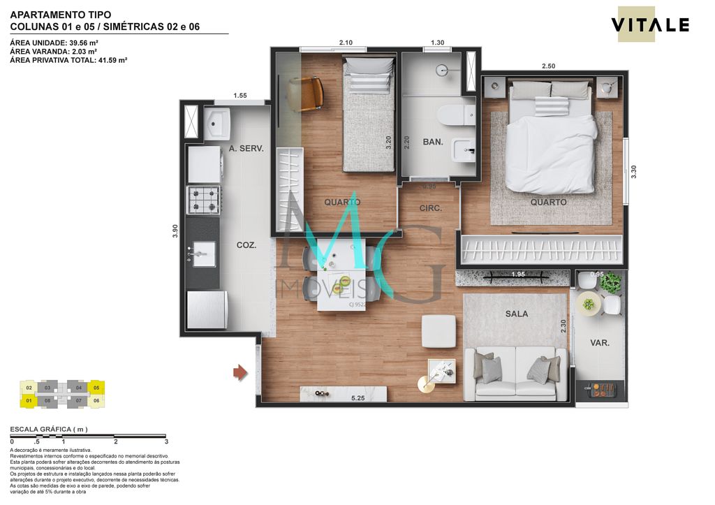 Apartamento, 2 quartos, 41 m² - Foto 8