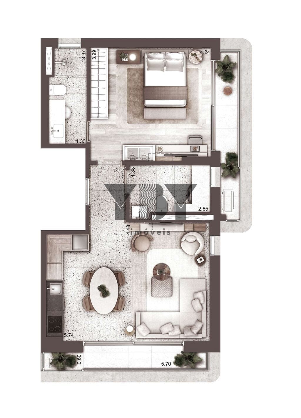 Apartamento, 1 quarto, 33 m² - Foto 31