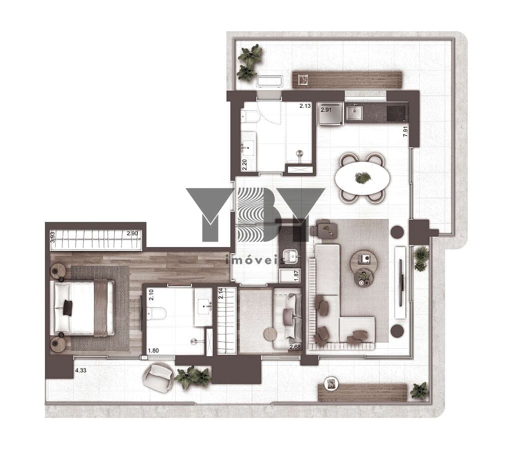 Apartamento, 1 quarto, 33 m² - Foto 35