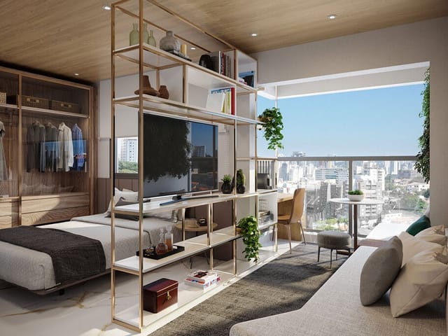 Foto do Apartamento - Apartamento à venda 1 Quarto 1 Suite 31M² Jardim Paulista São Paulo - SP | Park Side | Lares e Andares Imóveis