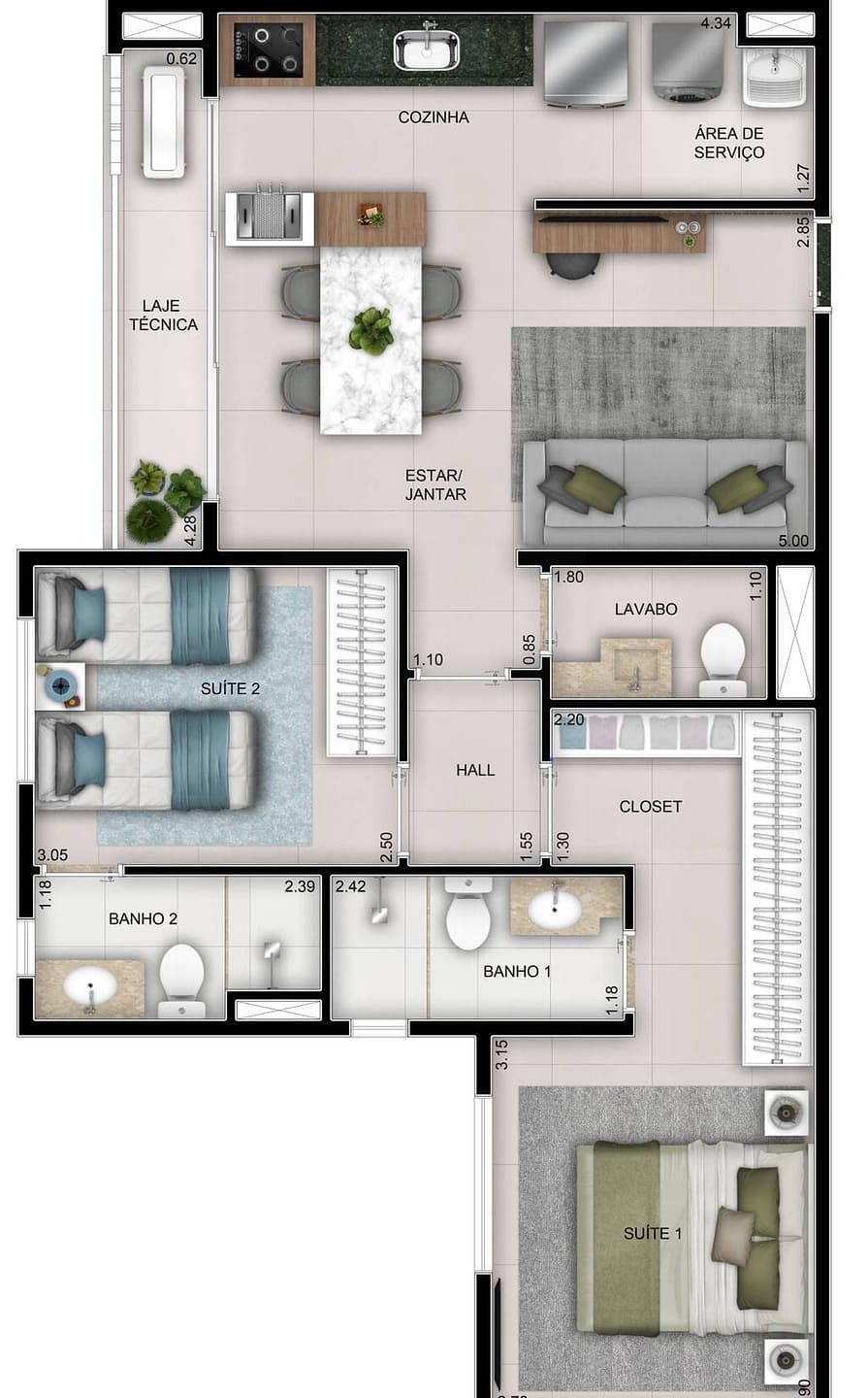 Apartamento, 3 quartos, 76 m² - Foto 23