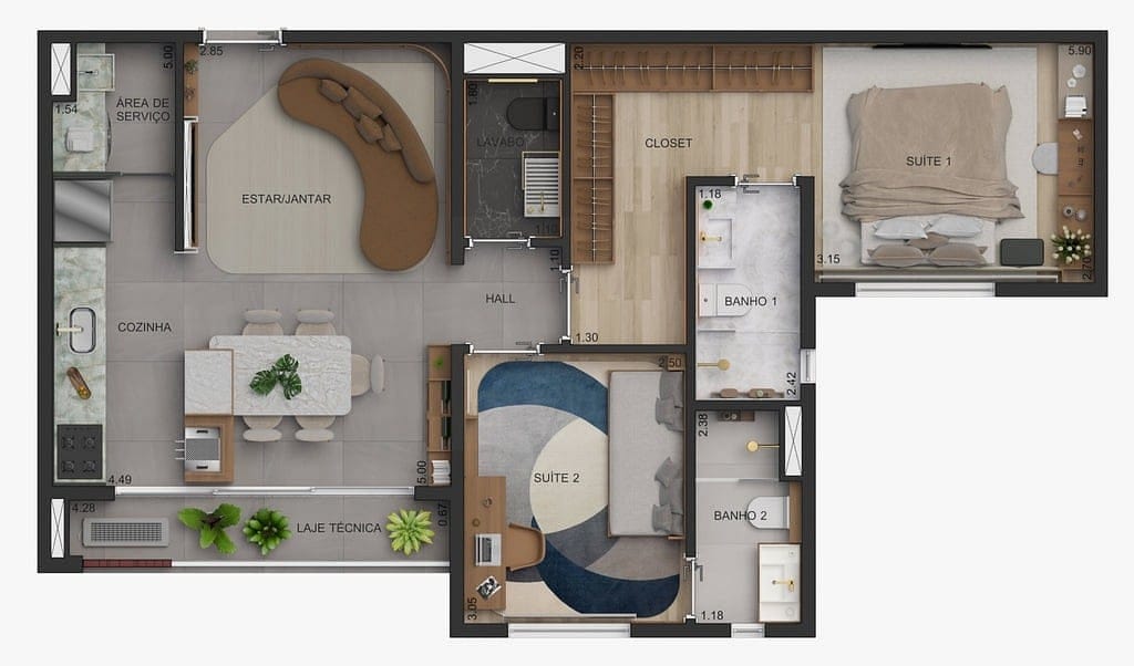 Apartamento, 2 quartos, 95 m² - Foto 24