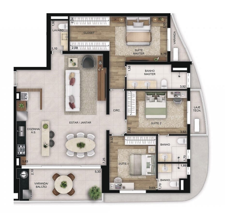 Apartamento, 3 quartos, 127 m² - Foto 18