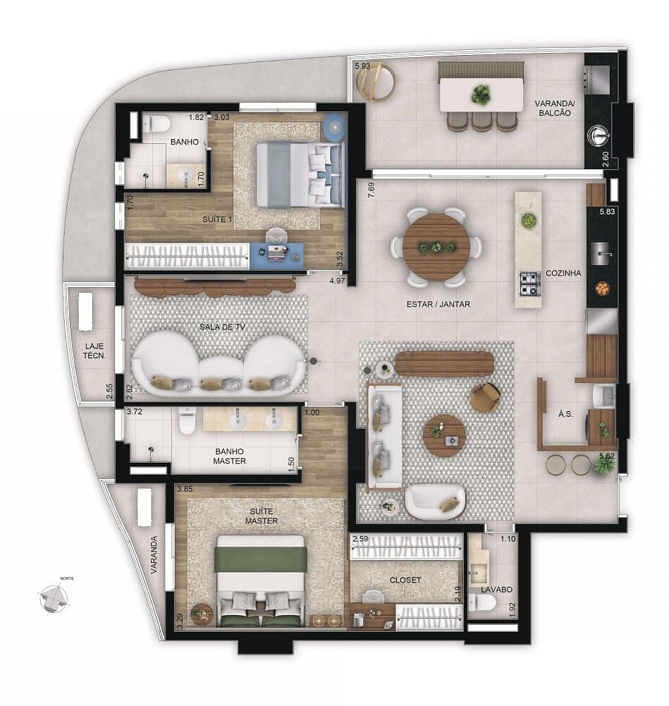 Apartamento, 3 quartos, 127 m² - Foto 21