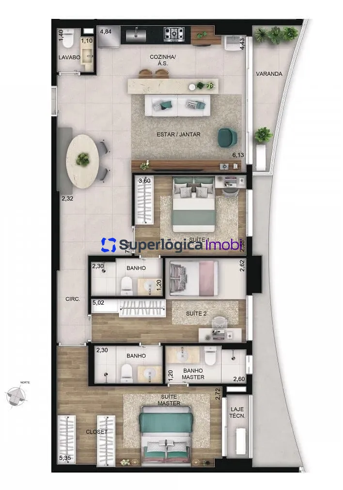 Apartamento, 3 quartos, 127 m² - Foto 15