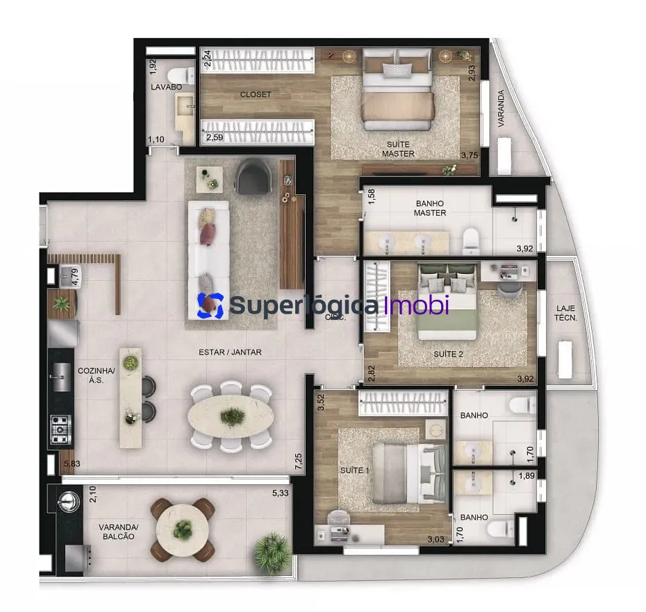 Apartamento, 3 quartos, 127 m² - Foto 18