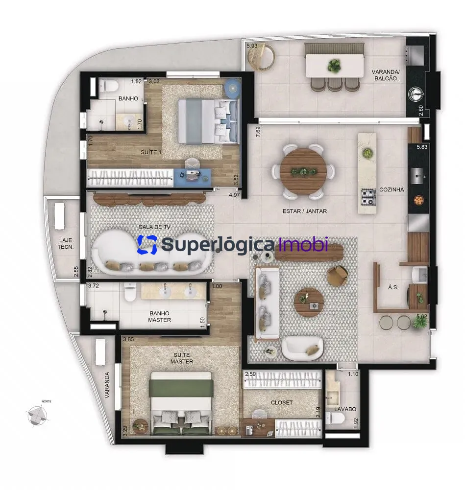 Apartamento, 3 quartos, 127 m² - Foto 21