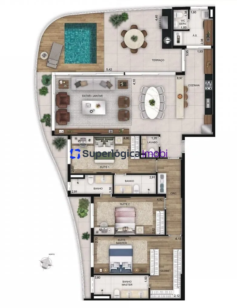Apartamento, 3 quartos, 127 m² - Foto 24