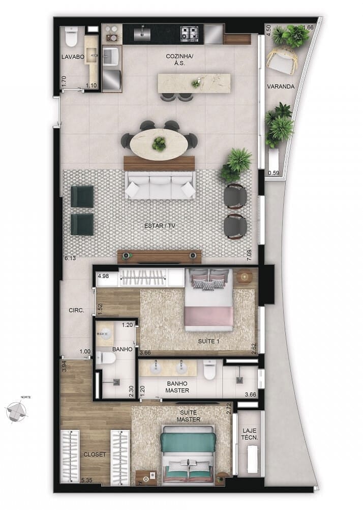 Apartamento, 3 quartos, 100 m² - Foto 16