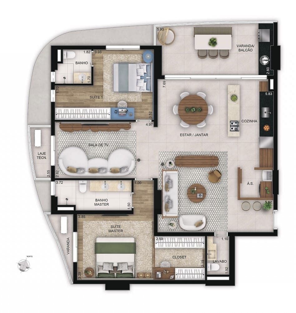 Apartamento, 3 quartos, 100 m² - Foto 21