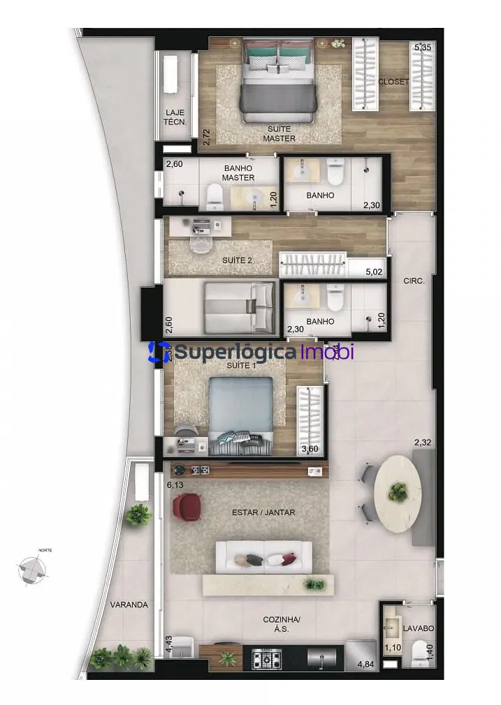 Apartamento, 3 quartos, 100 m² - Foto 14