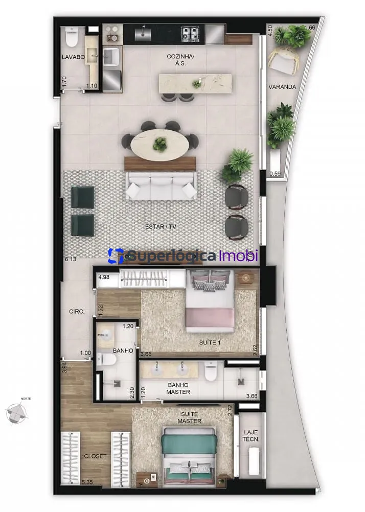 Apartamento, 3 quartos, 100 m² - Foto 16
