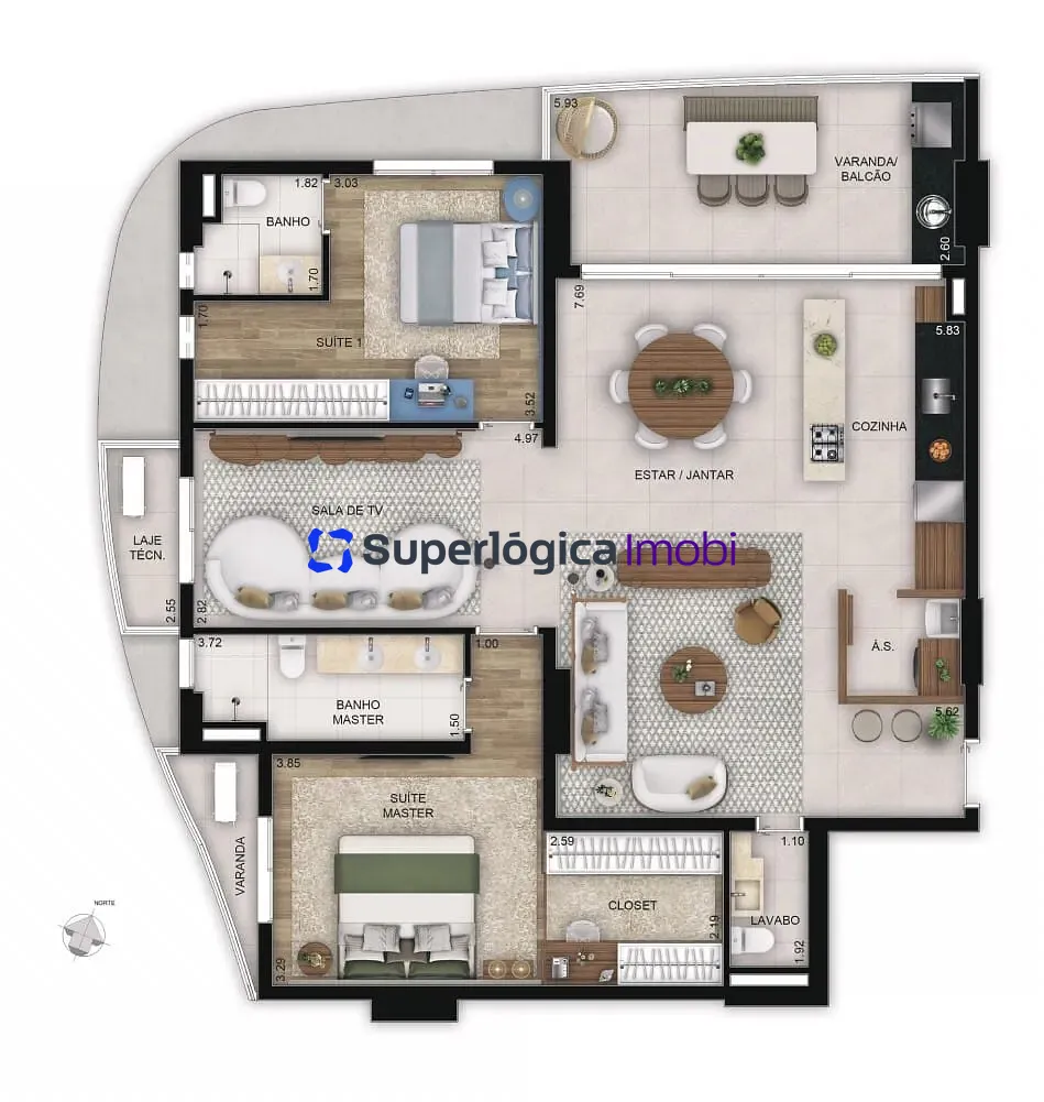 Apartamento, 3 quartos, 100 m² - Foto 21