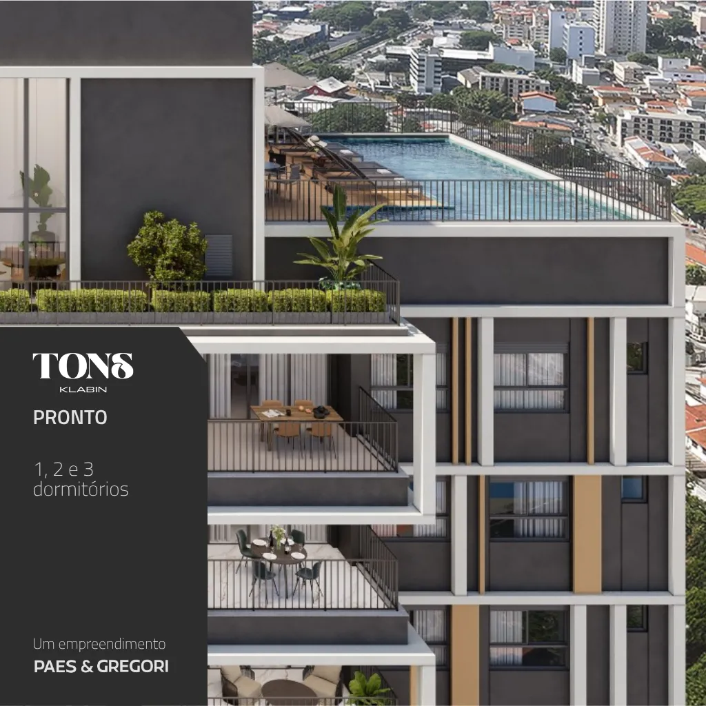 Garden à venda 3 Quartos 1 Suite 1 Vaga 137.8M² Chácara Klabin São Paulo - SP | Tons Klabin - Residencial
