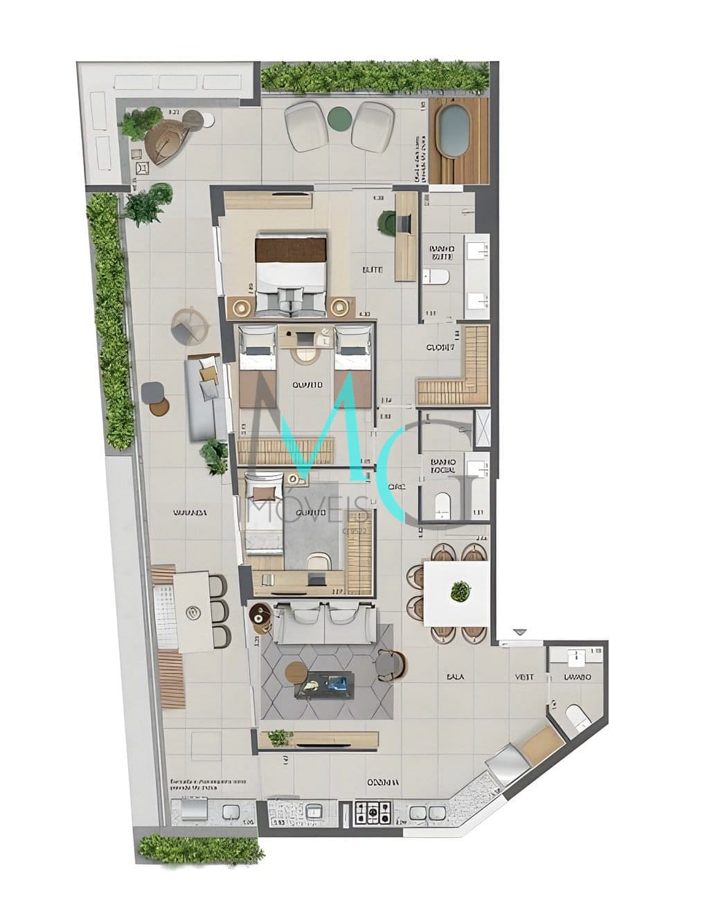 Cobertura à venda com 3 quartos, 250m² - Foto 24