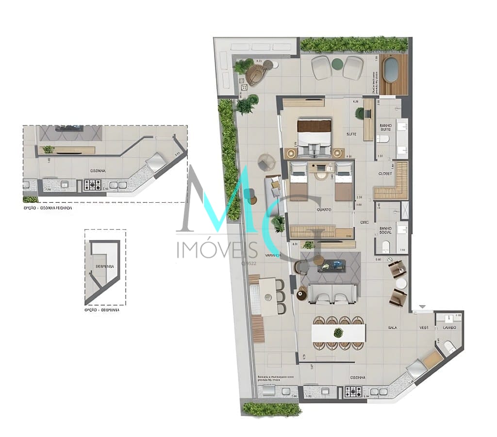 Cobertura à venda com 3 quartos, 250m² - Foto 25