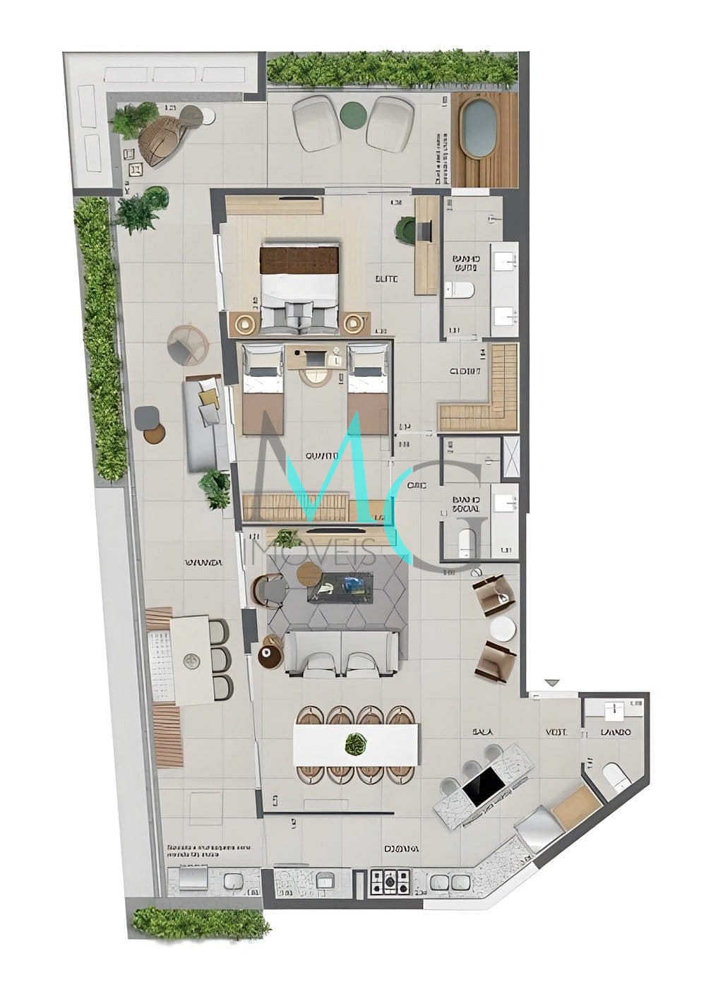 Cobertura à venda com 3 quartos, 250m² - Foto 26
