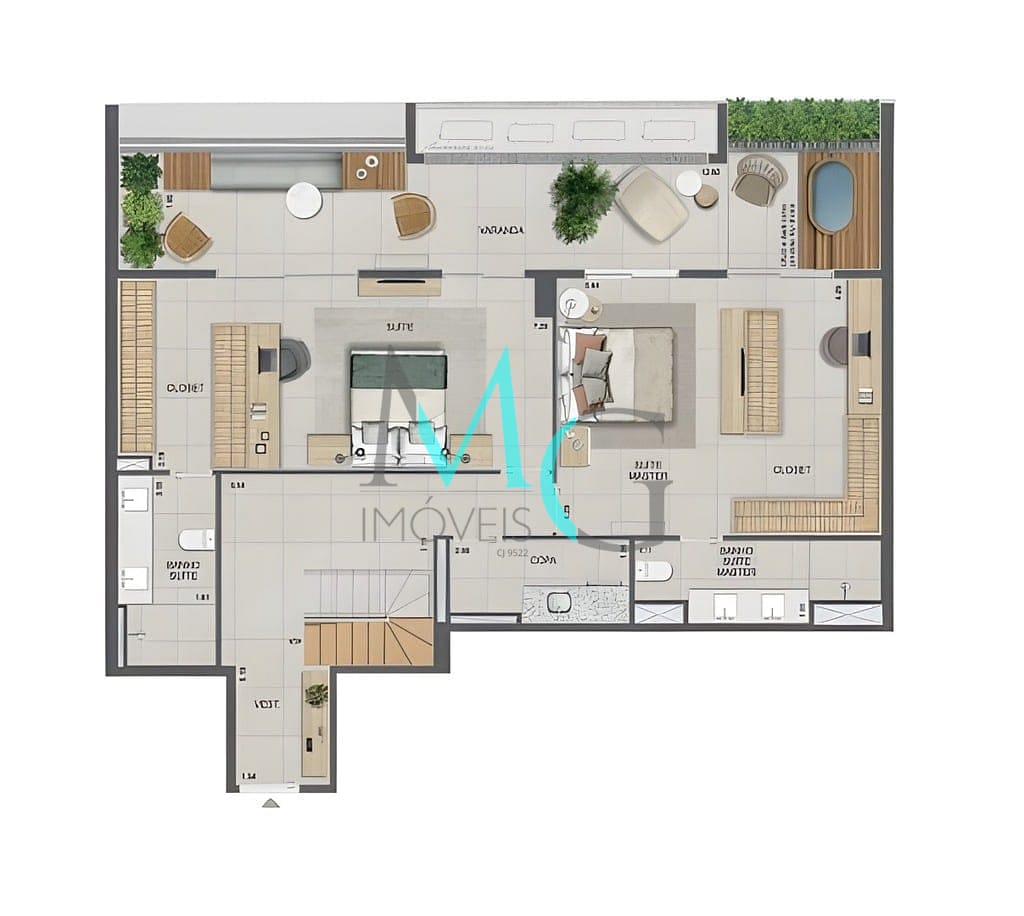 Cobertura à venda com 3 quartos, 250m² - Foto 33