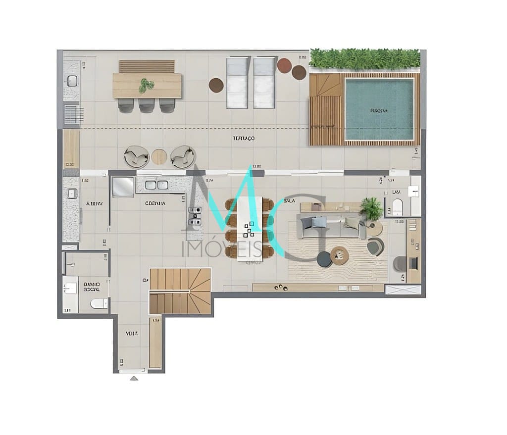 Cobertura à venda com 3 quartos, 250m² - Foto 34