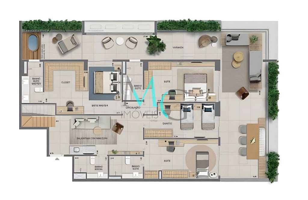 Cobertura à venda com 3 quartos, 250m² - Foto 38