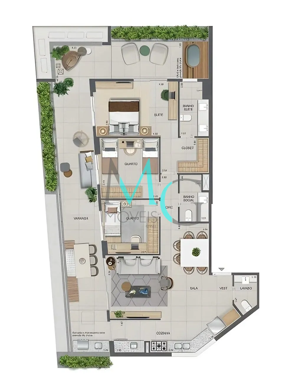 Cobertura, 3 quartos, 250 m² - Foto 24