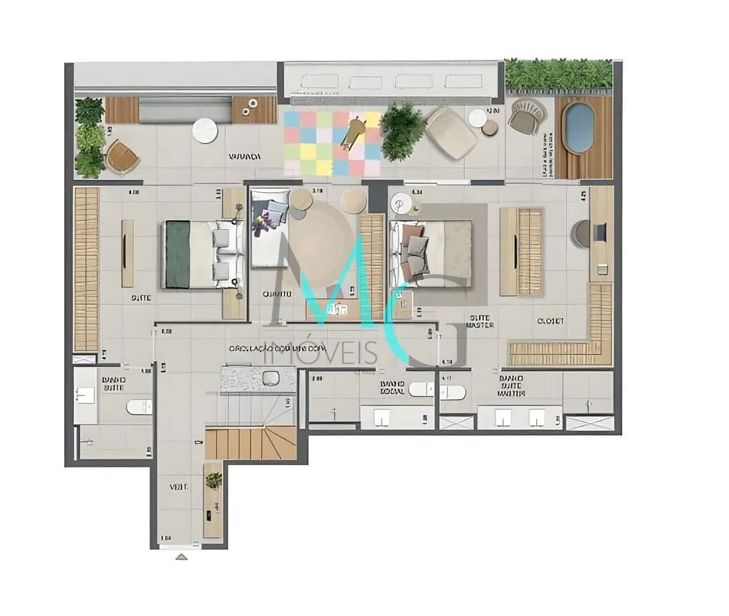 Cobertura, 3 quartos, 250 m² - Foto 32