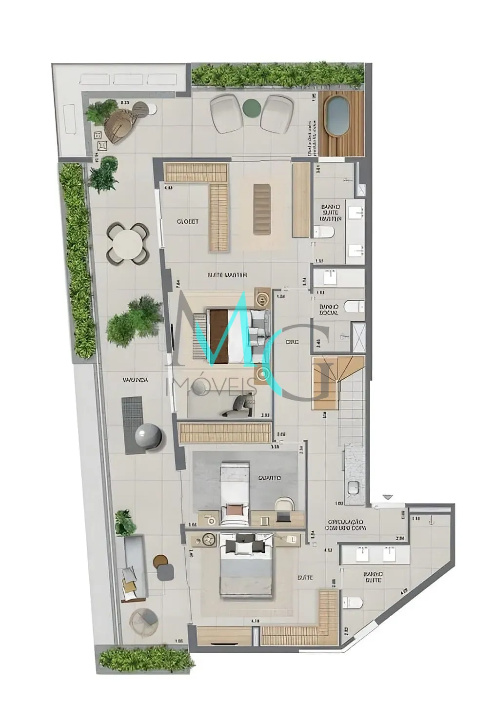 Cobertura, 3 quartos, 250 m² - Foto 36