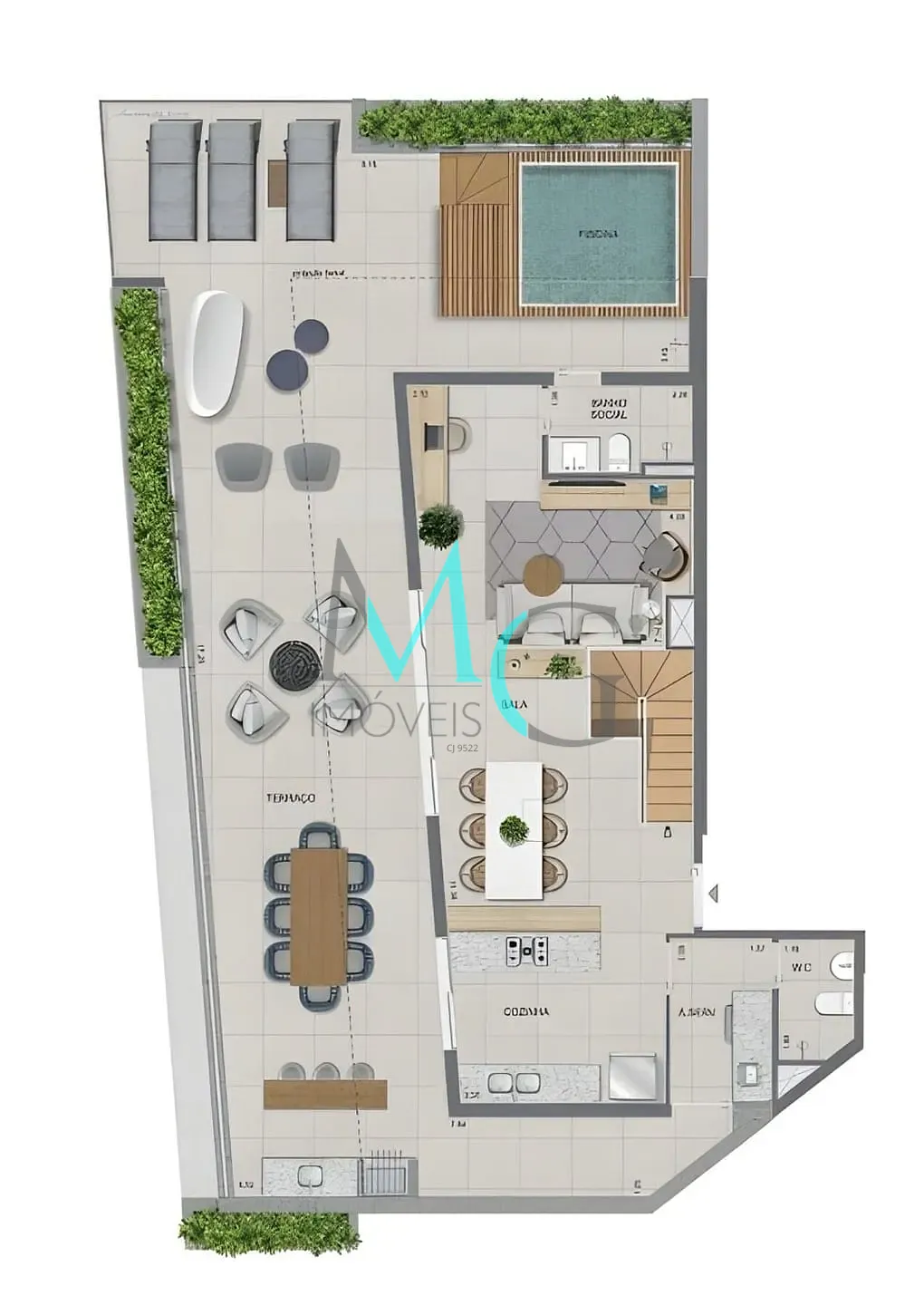 Cobertura, 3 quartos, 250 m² - Foto 37
