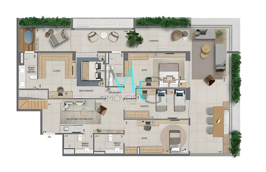Cobertura, 3 quartos, 250 m² - Foto 38