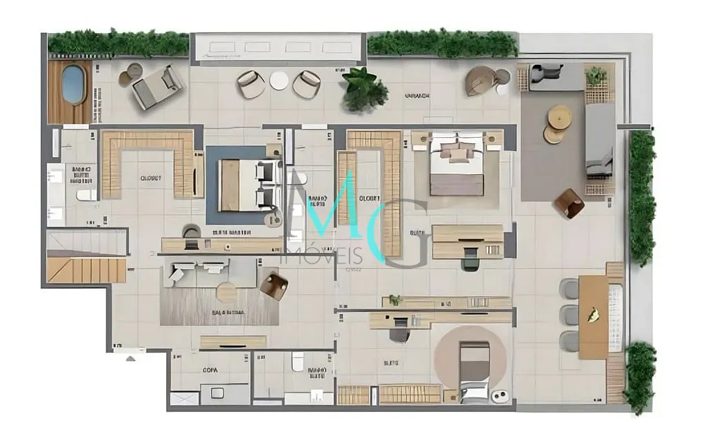 Cobertura, 3 quartos, 250 m² - Foto 39