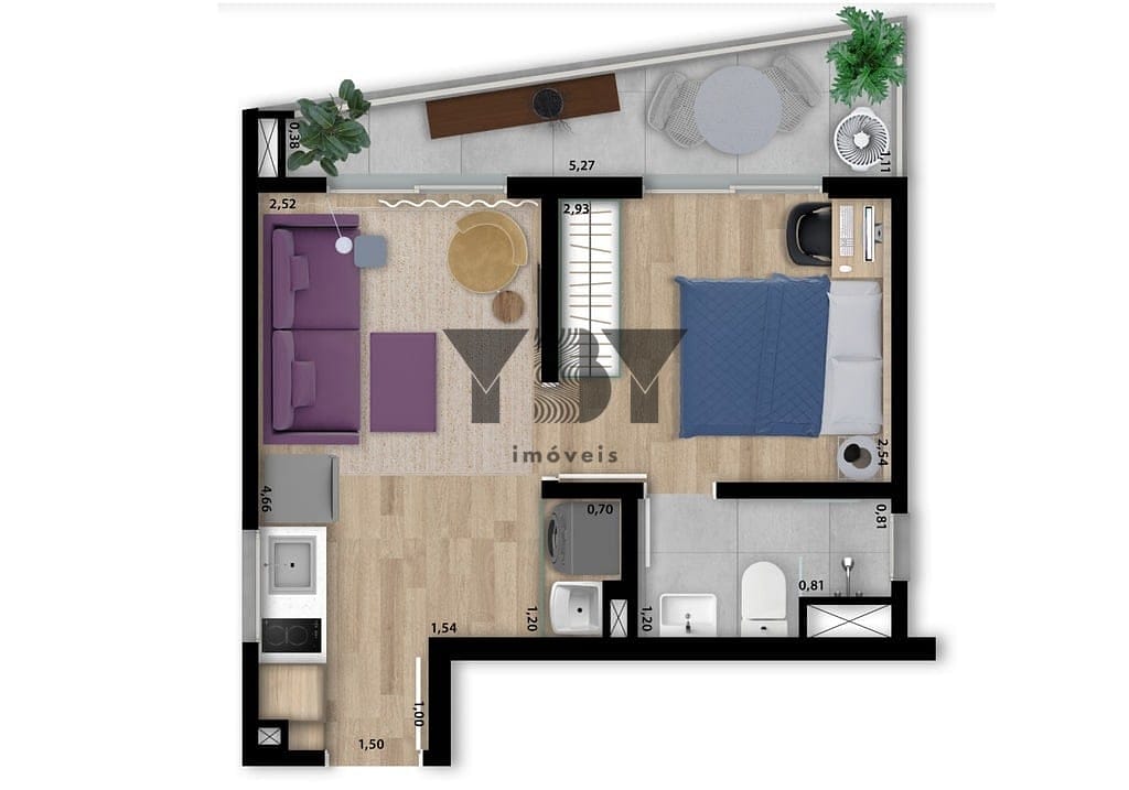 Apartamento, 2 quartos, 35 m² - Foto 31