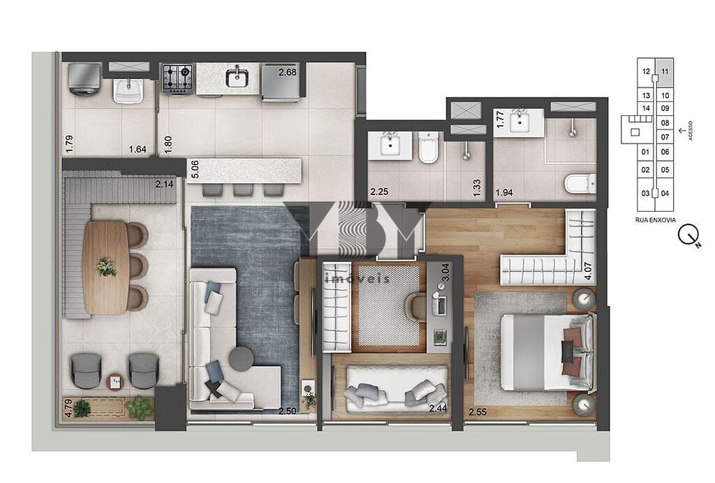 Apartamento à venda com 2 quartos, 169m² - Foto 26