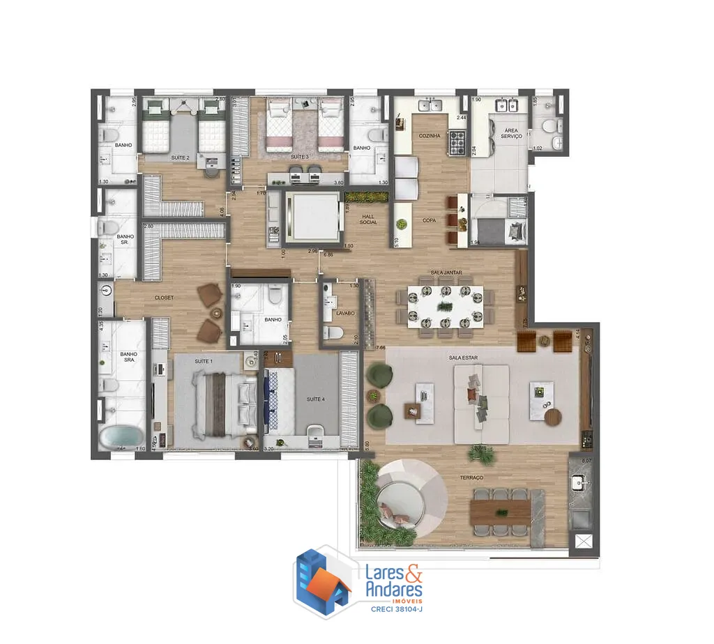 Apartamento, 4 quartos, 290 m² - Foto 20